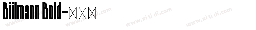 Biilmann Bold字体转换